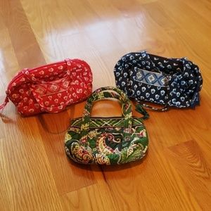 3 mini Vera Bradley purses
